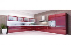 L Shaped Modern Kitchen by Touchwood Interior