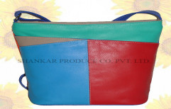 Leather Multi Color Cross Body Bag by Shankar Produce Co. Pvt Ltd