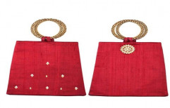 Raw Silk Evening Bangle Bag by Shraddha Charitable Trust