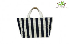 Stripes Printed Canvas Bags by Giriraj Nature Care Bags