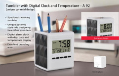 Tumbler With Digital Clock And Temperature by Gift Well Gifting Co.
