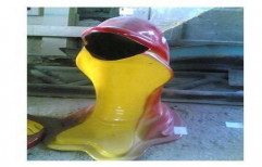 Aakar Frp Dustbin Dolphin Shape by Raj Cleaning Tools & Supplies Private Limited