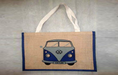 Body Print Jute Shopping Bags by Indarsen Shamlal Private Limited