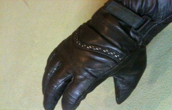 Leather Glove Long by V. Private Computer Embroidery