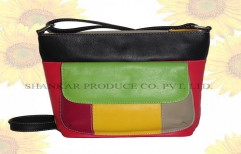 Leather Multi Color Cross Body Bag by Shankar Produce Co. Pvt Ltd