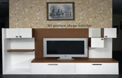 Living Room Wall Unit by Shree Interior