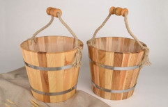 Sauna Wooden Bucket by Aquanomics Systems Limited