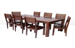 Wooden Dining Table by N. H. Wood Works