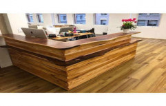 Wooden Reception Desk by VK Home Decor Private Limited