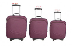 20" 24" 28" Inches Purple Trolley Bags by Jeeya International
