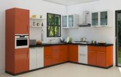 L Shaped Modular Kitchen by Space Decor Furniture
