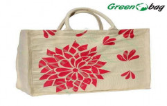 Red Printed Jute Bags by Green Packaging Industries (P) Limited