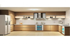 Stylish U Shaped Modular Kitchen by Tejas Interiors