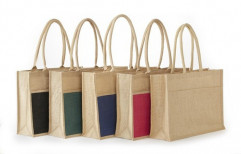 2 Tone Large Jute Promotion Bag by Giriraj Nature Care Bags