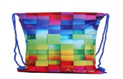 Blocks Printed Drawstring Bag by Jai Ambay Enterprises