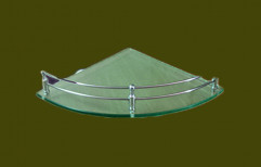 Corner Glass Shelf by Chamundi Mirror's & Glass's