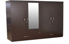 Dark Brown Bedroom Wardrobe by X Factor Interiors Private Limited