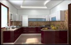 G Shaped Modular Kitchen by Hema Kitchen & Furniture
