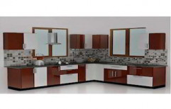 High Gloss Modular Kitchen by Raya Decors
