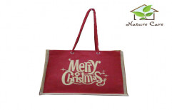 Jute Christmas Gift Bag by Giriraj Nature Care Bags