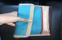 Jute Hand Pouch by Jeevika Creations