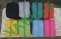 Jute Pencil Pouch by Vakula Exports