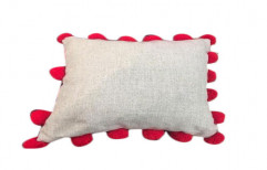 Jute Red Ball Cushion Covers by Utsav Home Retail
