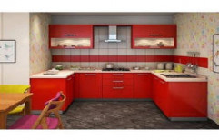 Peppy U Shaped Modular Kitchen by Tejas Interiors