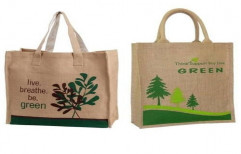 Printed Jute Bag by Nithyashre Enterprises