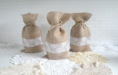 Wine Bags In Burlap by Cmtp Export Pvt.Ltd.