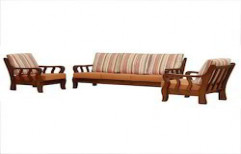 Wooden Sofa Set by Wood N Kraft