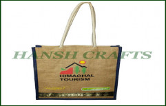 Cotton Canvas Shopping Bag by Shri Bhumia Overseas