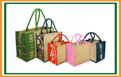 Jute Shopping Bag by Flymax Exim