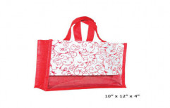 Juteberry Printed Jute Carry Bag by Juteberry Export