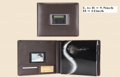 Notebook with Leather Cover and Calculator by Gift Well Gifting Co.