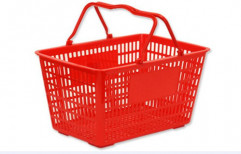 Plastic Supermarket Shopping Basket by Solutions Packaging