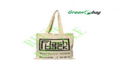 White Canvas Tote Bags for College Girls by Green Packaging Industries (P) Limited