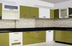 L Shaped Modular Kitchen by S Interior Decors