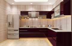 L Shaped Modular Kitchen by Sharma's Interior & Decorators Private limited