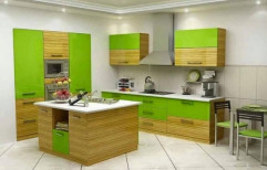 Johnson Modern Kitchen Design Services by Homzkraft