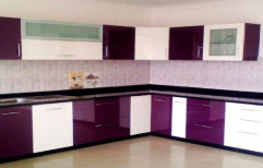 L Shaped PVC Modular Kitchen by Avs Enterprises