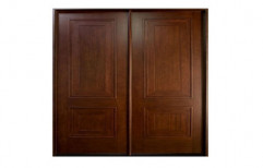 Brown Wooden Double Door, Height: 5-7 feet