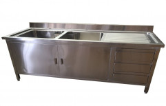 Stainless Steel Plate Wash Basin by Srinivasa