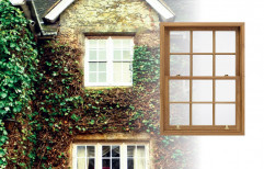 Custom windows with natural wood frames by EWG - Exclusive Windows Group