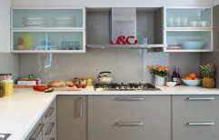 Frosted Glass Kitchen cabinet