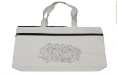 Cotton Zipper Bag by Blivus Bags Private Limited