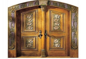 Decorative Wooden Door by Furniture Worker