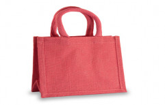 Red Jute Lunch and Gift Bag by YRS Enterprises