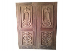 Teak Wood Double Doors & Windows by New Jangid Wood Works