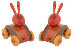 Utsav Kraft Handmade Wooden Kondapalli Rabbit Showpiece by Plexus